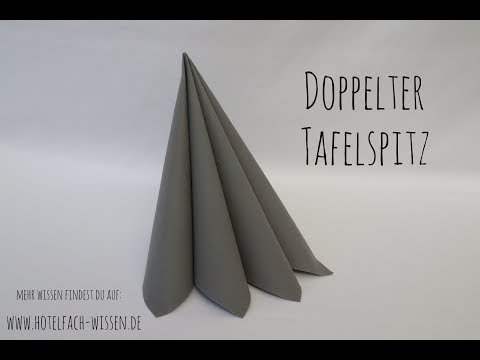 Vorschau zur Serviettenfaltung Doppelter Tafelspitz.