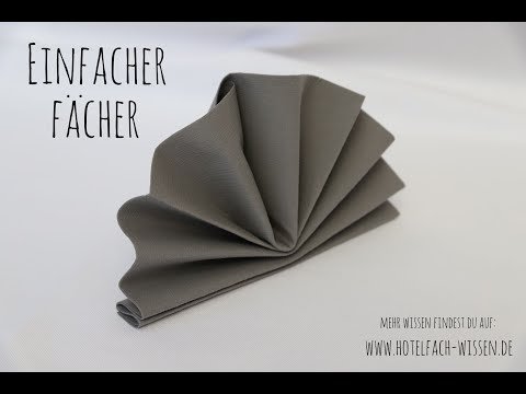 Vorschau zur Serviettenfaltung Fächer.