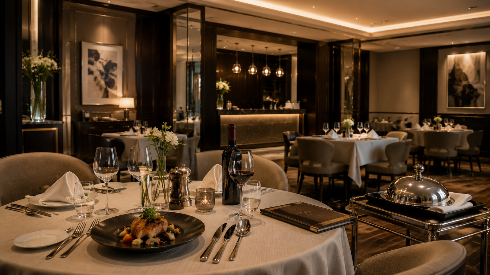 Interaktiver Restaurant- und Servicebereich von Hotelfach-Wissen.